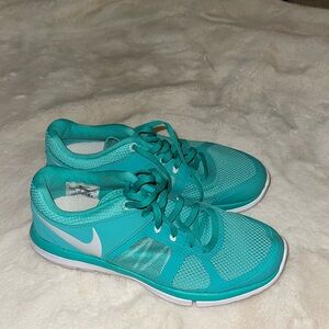 Teal Blue Nike Flex Gym Shoes!